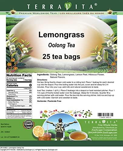 TerraVita Lemongrass Oolong Tea (25 tea bags, ZIN: 534823) - 2 Pack