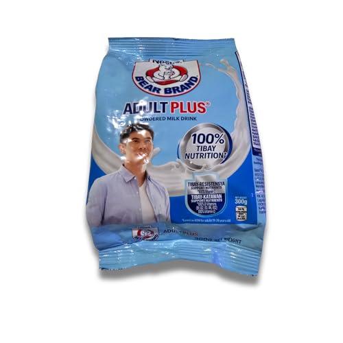 Bear Brand Bear Brand Adult Plus Powdered Milk Drink 300g (4 packs), 10.5 Ounce (Pack of 1)