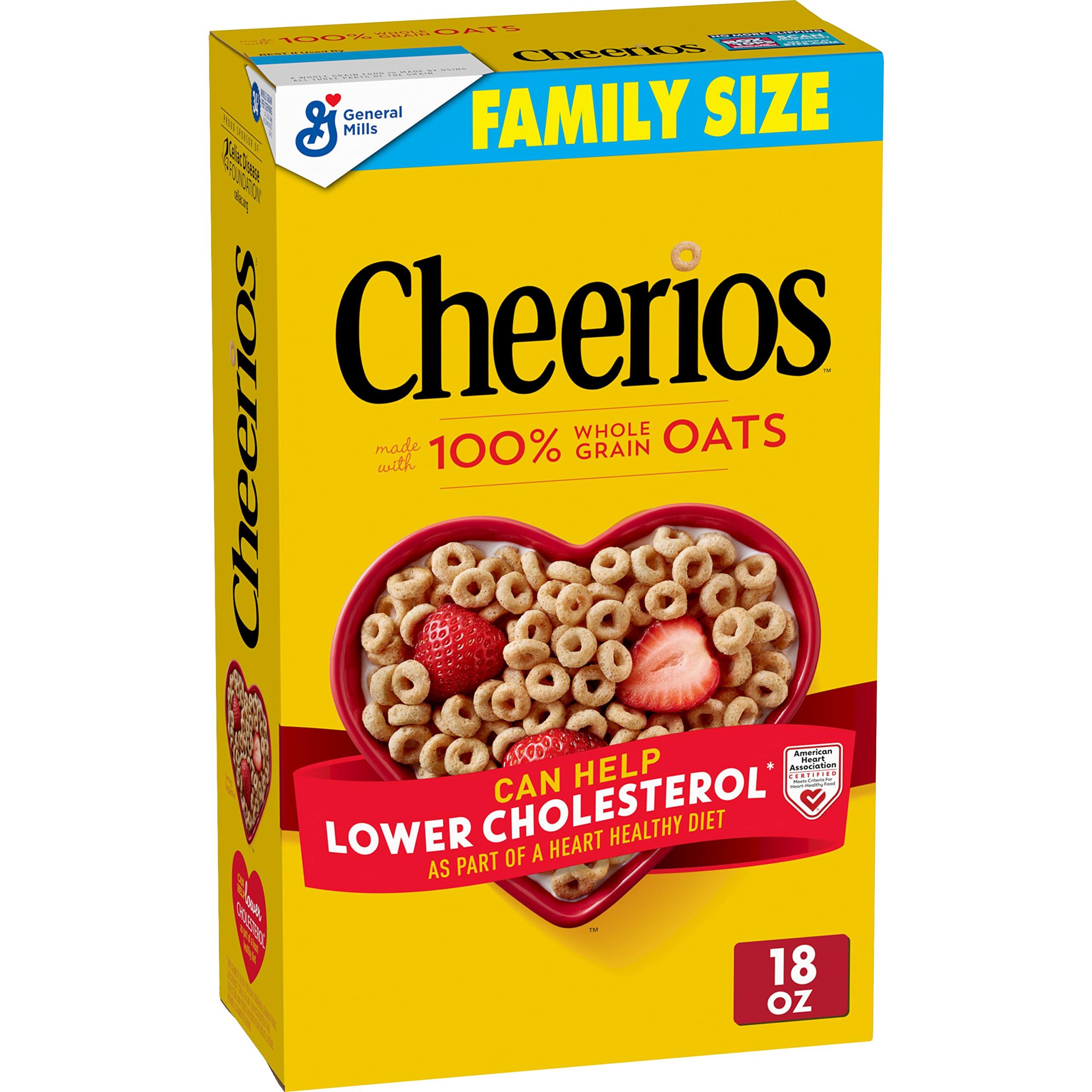 Cheerios Cheerios Whole Grain Oats Cereal Gluten Free, 18 Oz (Pack Of 10)