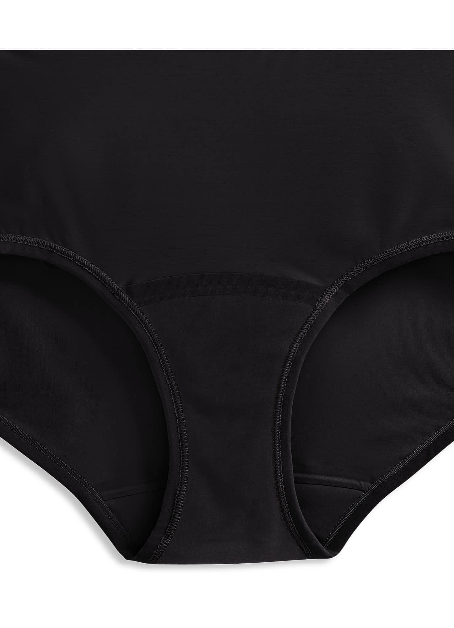 Jockey Jockey Women\'s Underwear Worry Free Microfiber Moderate Absorbency Brief, Black, S