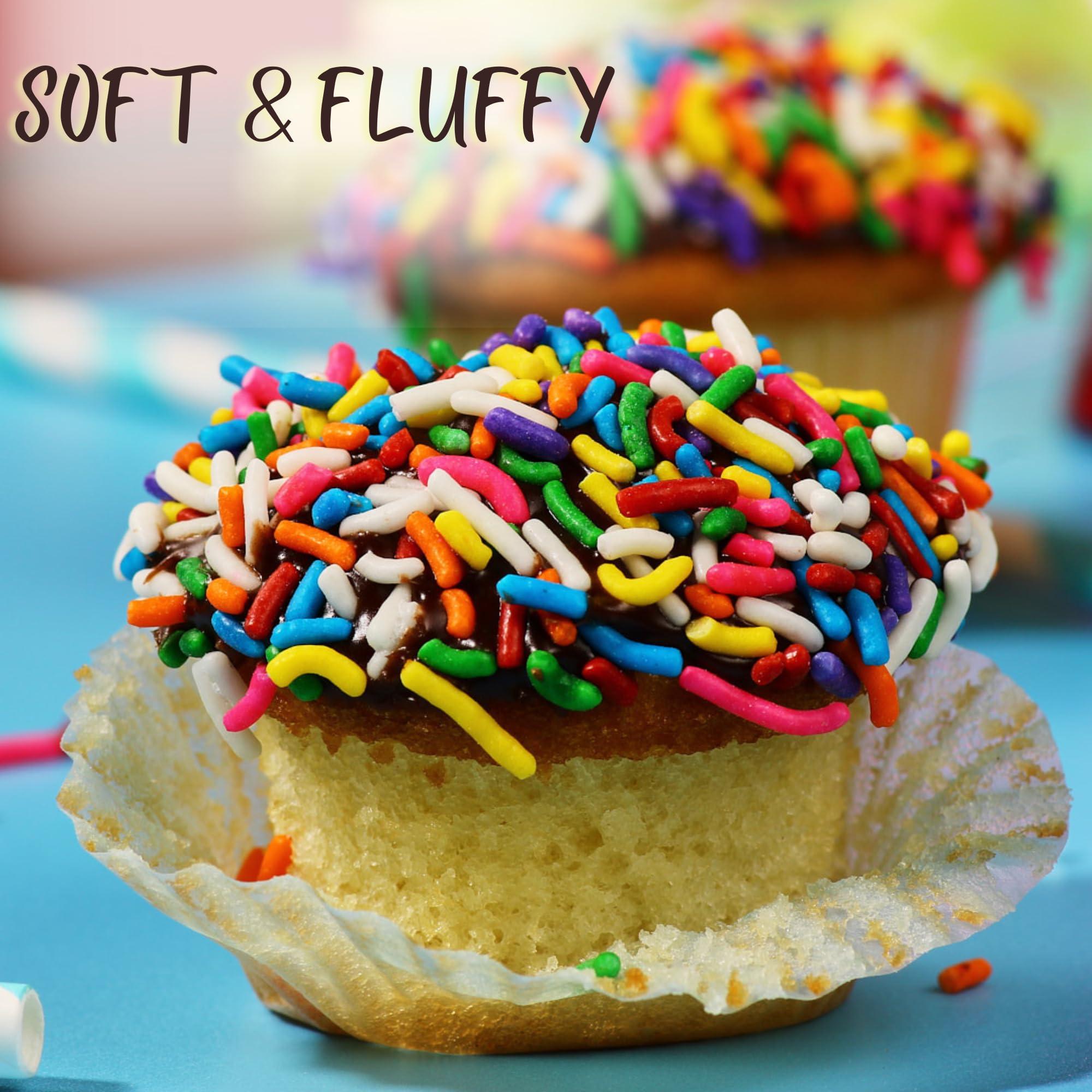 Stern's Bakery Gourmet Cookie Gift Box | 12 Individually Wrapped Sprinkle Cupcakes | Valentine Cookie Basket | Christmas, New Years & Birthdays | Men, Women & Kids | Sterns Bakery (Sprinkle Cupcake Gift Pack)