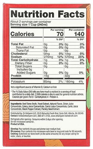 Dr. Kellyann Dr. Kellyann Classic Beef Bone Broth, 16.9 FZ