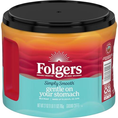 Folgers Folgers Simply Smooth Ground Coffee, Mild Roast, 27 Ounces