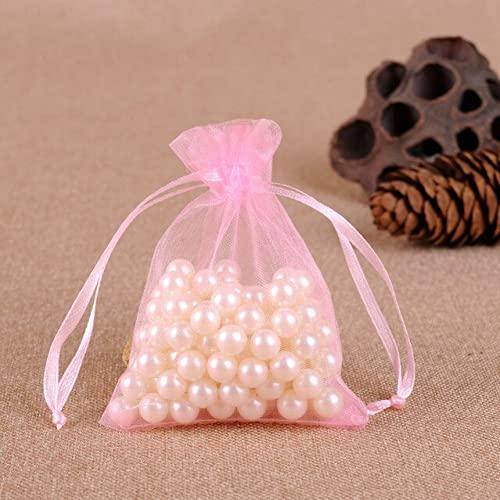ST4U Organza Bags 50pcs Small Jewelry Pouches Gift Bags Drawstring Bags Mesh Sachet Bags for Wedding Favour Party Gift Candy Packing