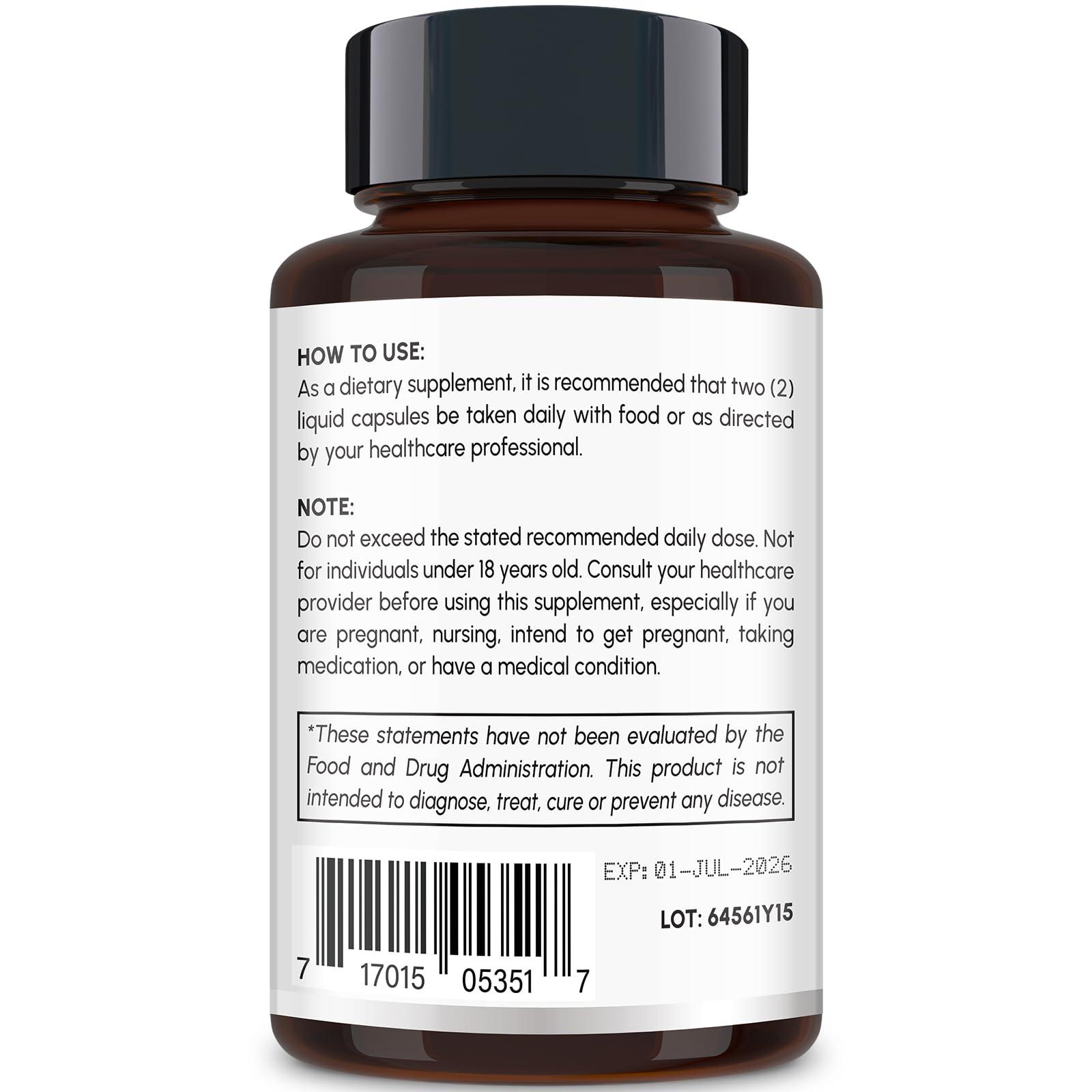 Kroppssund Tocotrienol Supplement Full Spectrum, Cutting-edge Fusion Technology, Tocotrienol Vitamin E-Tocotrienols 800mg,Powerful Antioxidant,Cardiovascular,Highest Absorption Rate - 60 Liquid-Filled Capsules