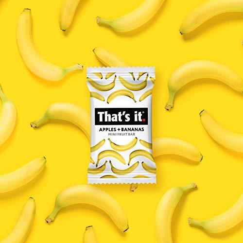 That's it. That’s It. Fun Size Fruit Bars Variety Pack(50 Pieces, 10g Each) With Apples + Bananas, Apples + Cranberries, Non-GMO, Paleo and Kosher Friendly, Gluten Free Breakfast Snacks