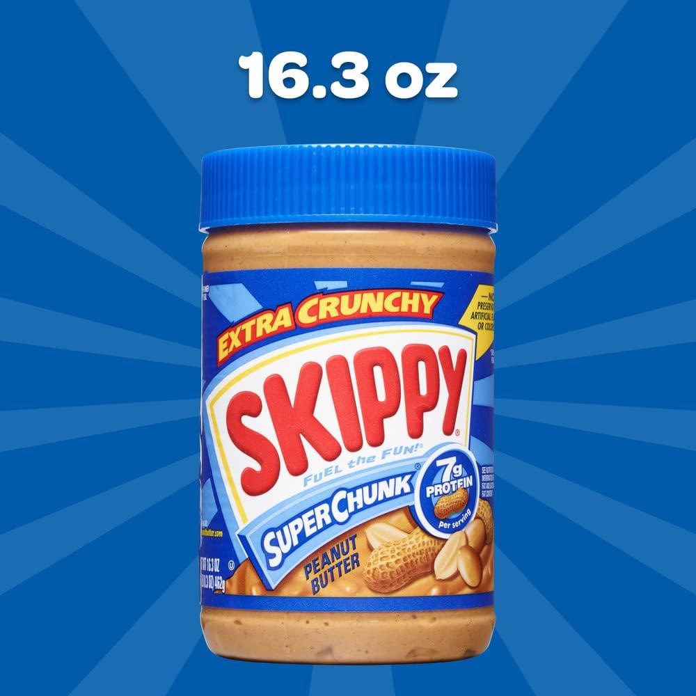 SKIPPY SKIPPY SUPER CHUNK Extra Crunchy Peanut Butter Spread, 16.3 Ounce