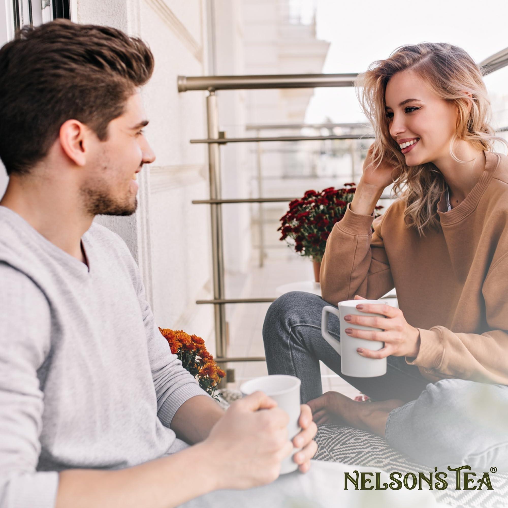 Nelson's Tea Nelson\'s Tea Orange Cinnamon Spice: Warmth and Naturally Sweet Black Tea Infused with Zesty Orange Peel, Fragrant Cinnamon, and Bold Cloves, 16 oz.
