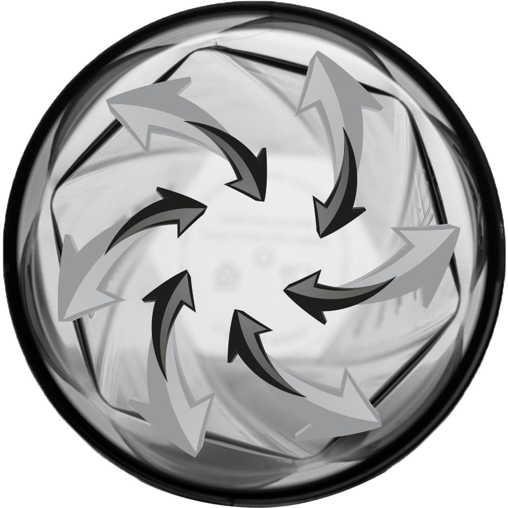 HELIMIX HELIMIX 2.0 Vortex Blender Shaker Bottle Holds upto 28oz | No Blending Ball or Whisk | USA Made | Portable Pre Workout Whey Protein Drink Shaker Cup | Mixes Cocktails Smoothies Shakes | Top Rack Safe