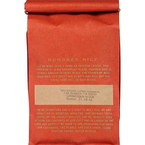 Stumptown Coffee Roasters Stumptown Coffee Roasters, Medium Roast Organic Whole Bean Coffee Gifts - Hundred Mile 12 Ounce Bag with Flavor Notes of Jam and Toffee
