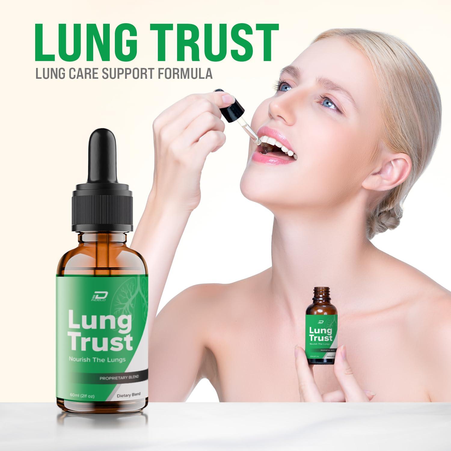 Indelo Indelo Lung Trust Liquid Supplement, Lung Trust Drops, Lung Trust Advanced Formula Drops - Maximum Strength, LungTrust Drops Support Reviews (5 Pack - 5 Month Supply)