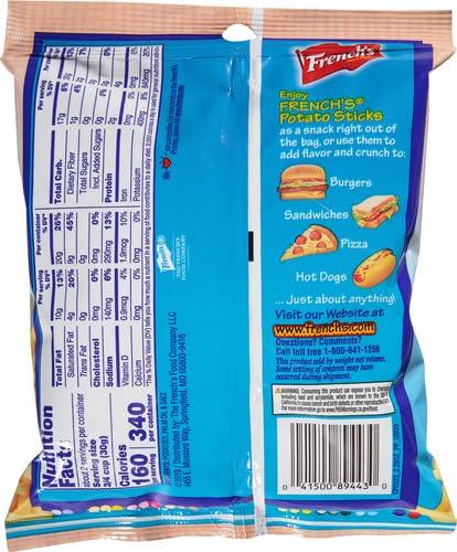French\'s French\'s Original Potato Sticks, 2.25 oz (Pack of 3)