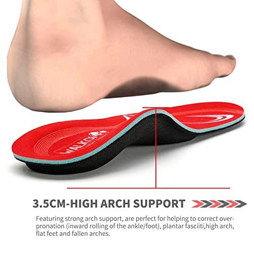 walkomfy Walkomfy Pain Relief Orthotics, Plantar Fasciitis Arch Support Insoles Shoe Inserts for Maximum Support/All-Day Shock Absorption/Designed for Men and Women 25cm