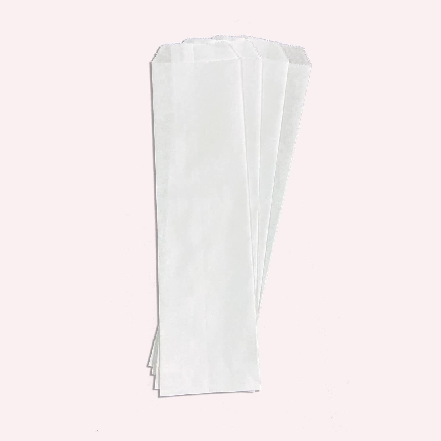 Generic Silverware - Cutlery paper bags, 10\" Length x 2-3/4\" Width, White, US made, 100% recyclable environmentally responsible (Case of 2000)