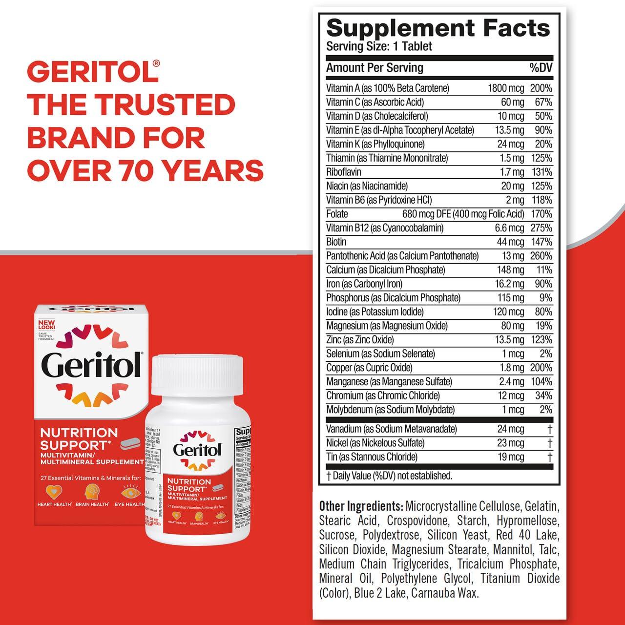 Geritol Geritol, Multivitamin Supplement, 3 Pack
