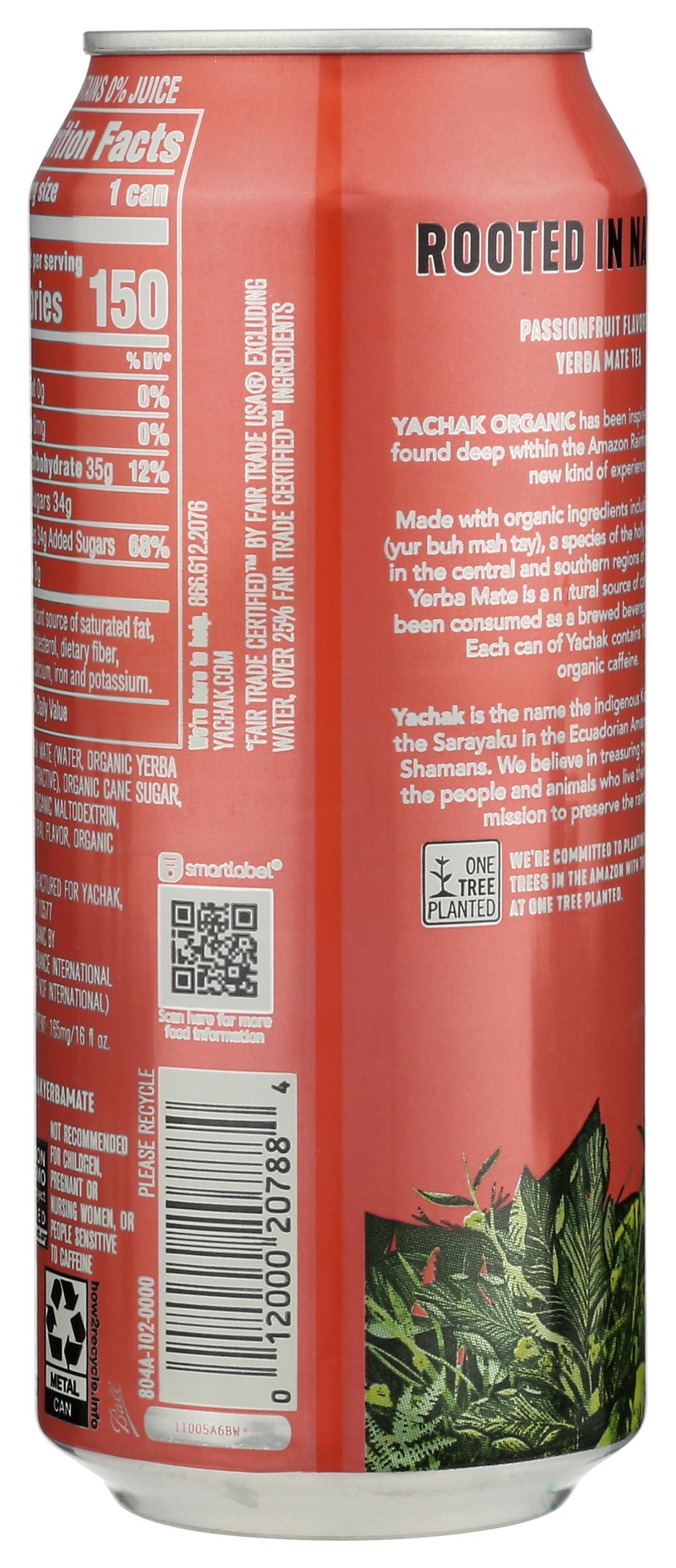 Yachak Organic Yachak Organic Organic Passion Fruit Yerba Mate, 16 FZ