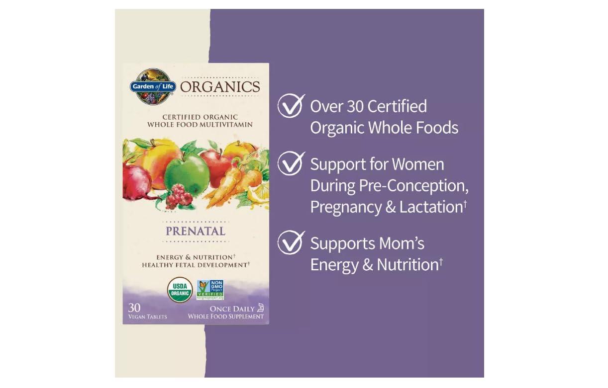 Garden of Life Garden of Life My Kind Organics Prenatal, 30 Tablets