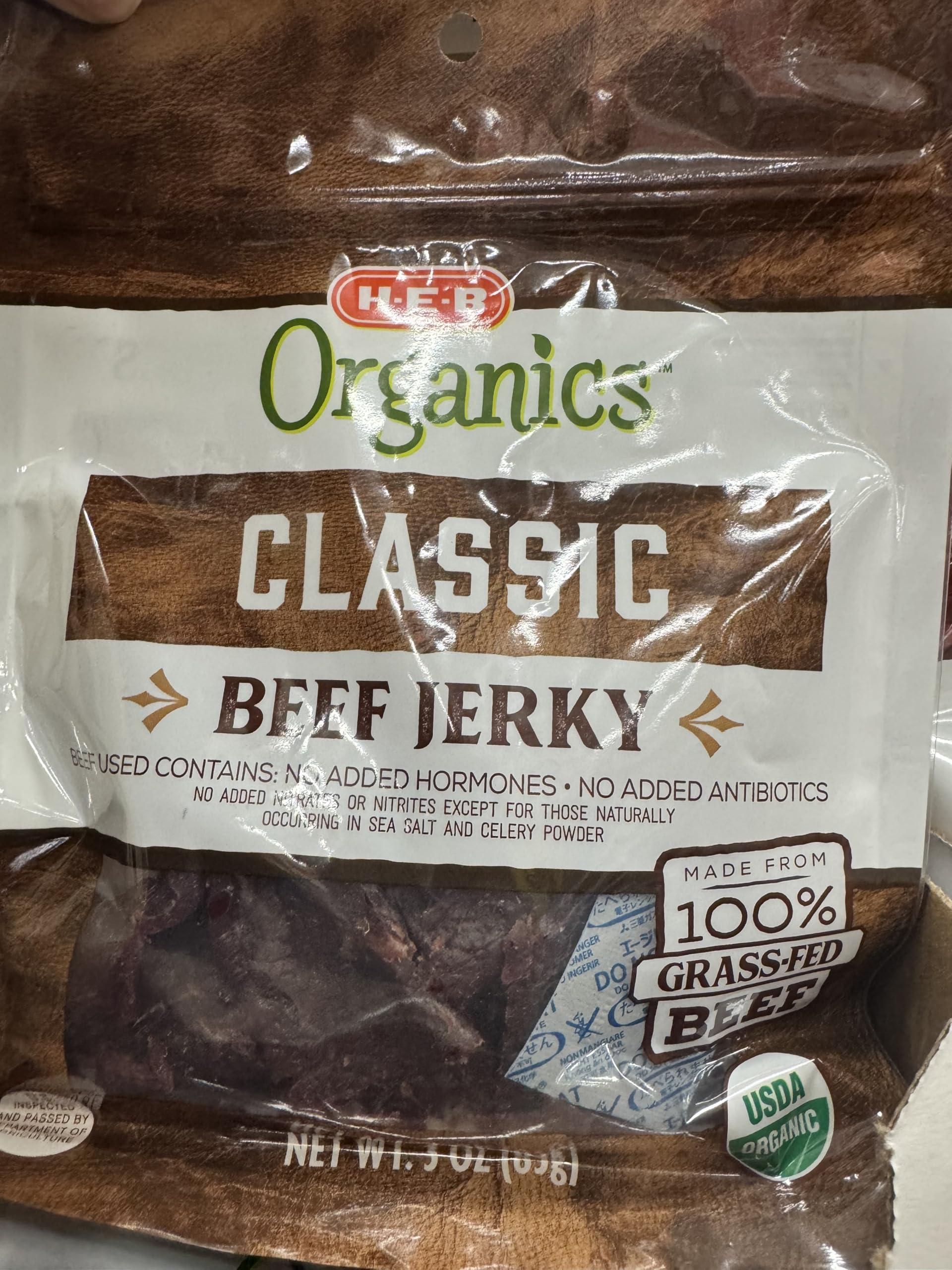 Generic HEB Organics Classic Beef Jerky 2 Pack
