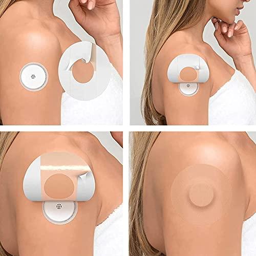 RIESKAS 30pcs Waterproof Adhesive Patches for Skin Falling Prevention Breathable Elastic Fabric Adhesive Cover for Sensor Hiking Camping Outings