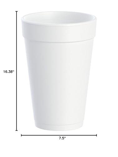 DART DART white foam cups 16 oz 25 cups