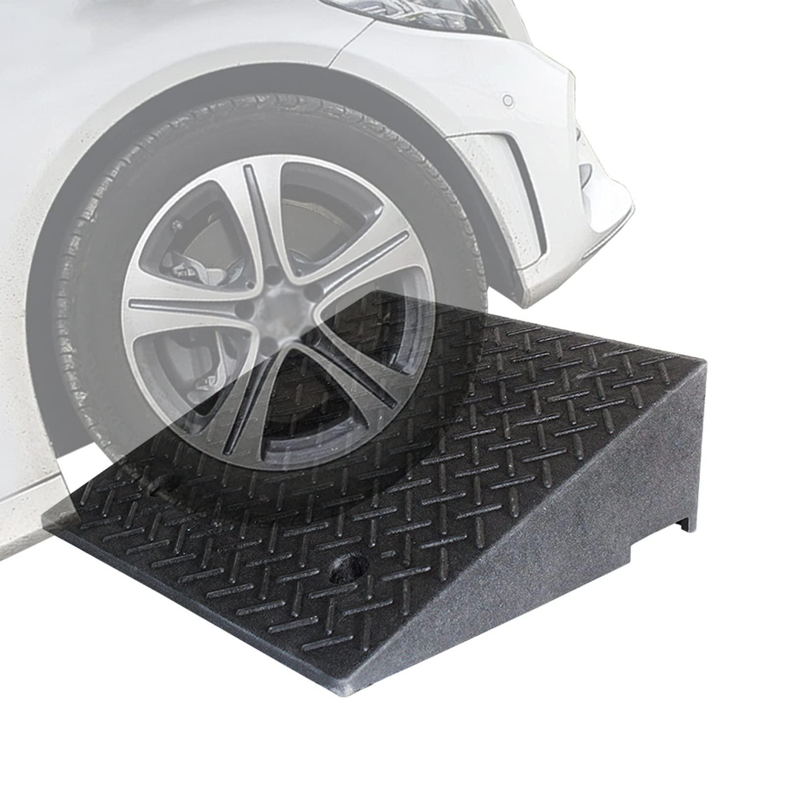 CTXDLK Loading Ramps, Threshold Ramp, Stair Steps Threshold Doorways Ramp for Wheelchairs/Car, 1.5inch / 2inch / 3inch / 4inch Rise Garage Door Driveway Non-Slip Small Ramps, Load 3tons (Size : 8cm/3.1in),P