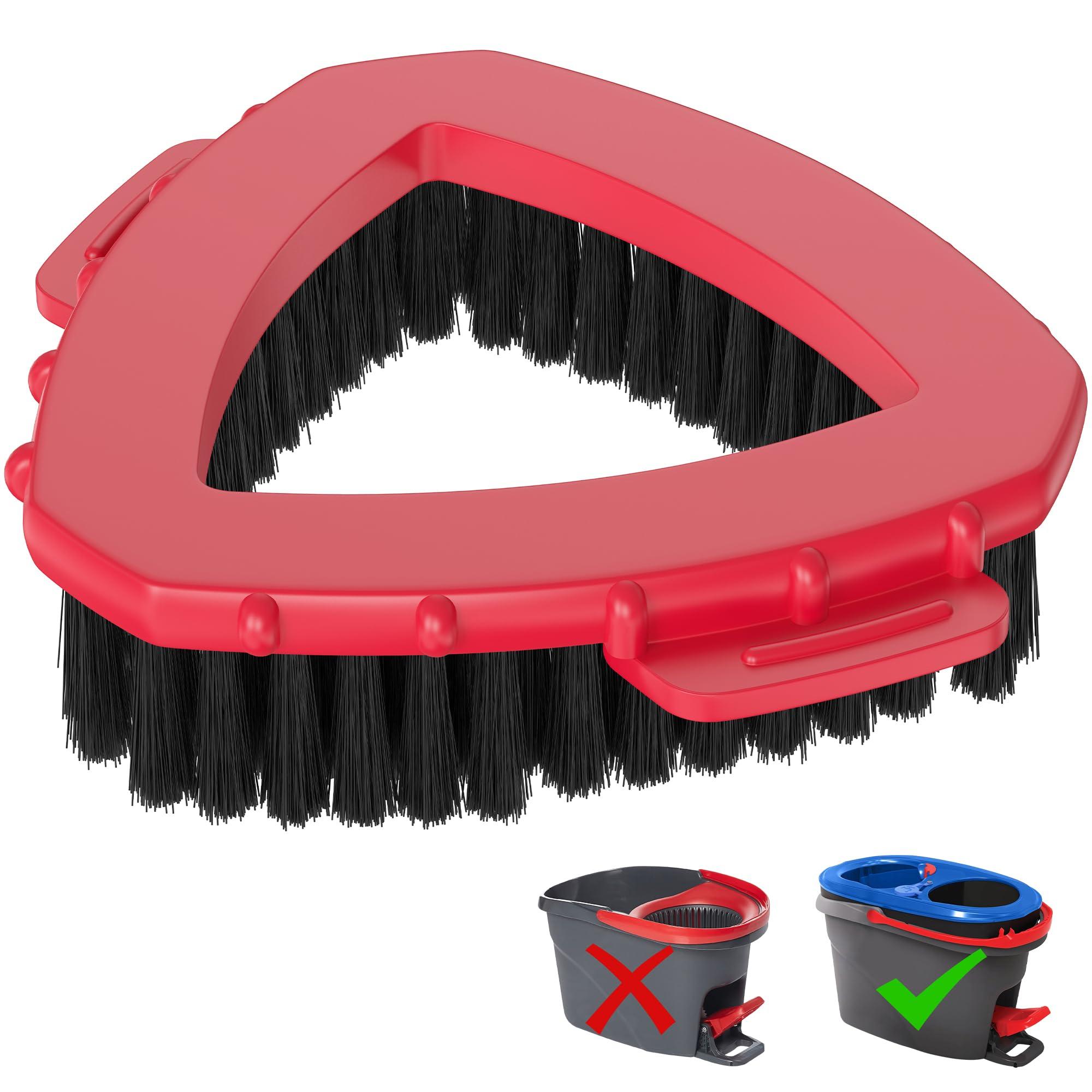 Aifacay Scrub Brush for O-Cedar RinseClean 2 Tank System, Scrubber Mop Head for Ocedar Spin Mop Stiff Bristle Scrubbing All Purpose Triangle Scrub Brush Head Replacement Attachment Floor Cleaning Accessories