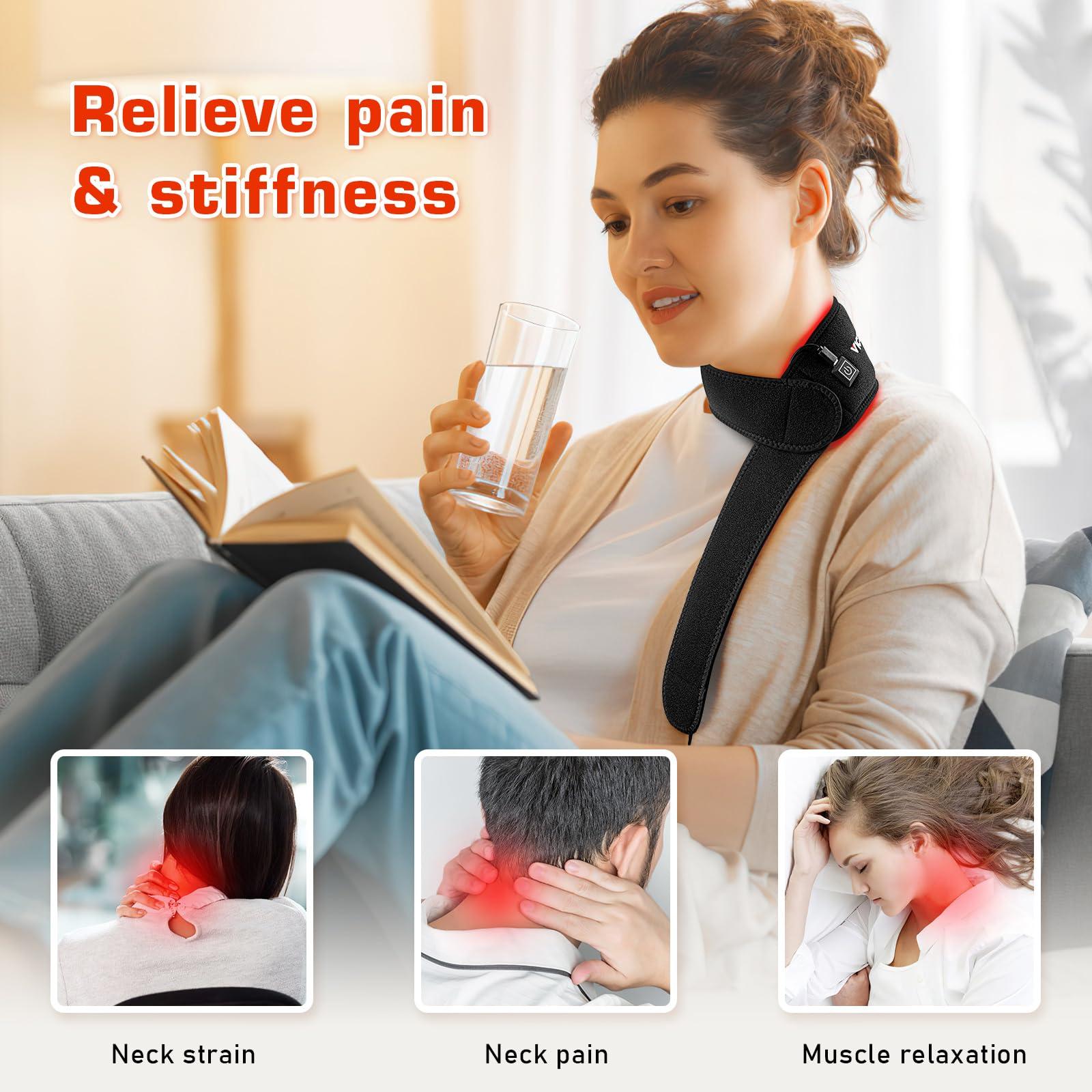 Viconor Viconor Red Light Therapy Lamp 4 Head Infrared Light Therapy for Body Device,Red Light Therapy for Neck, Near Infrared Light Therapy Belt Wearable