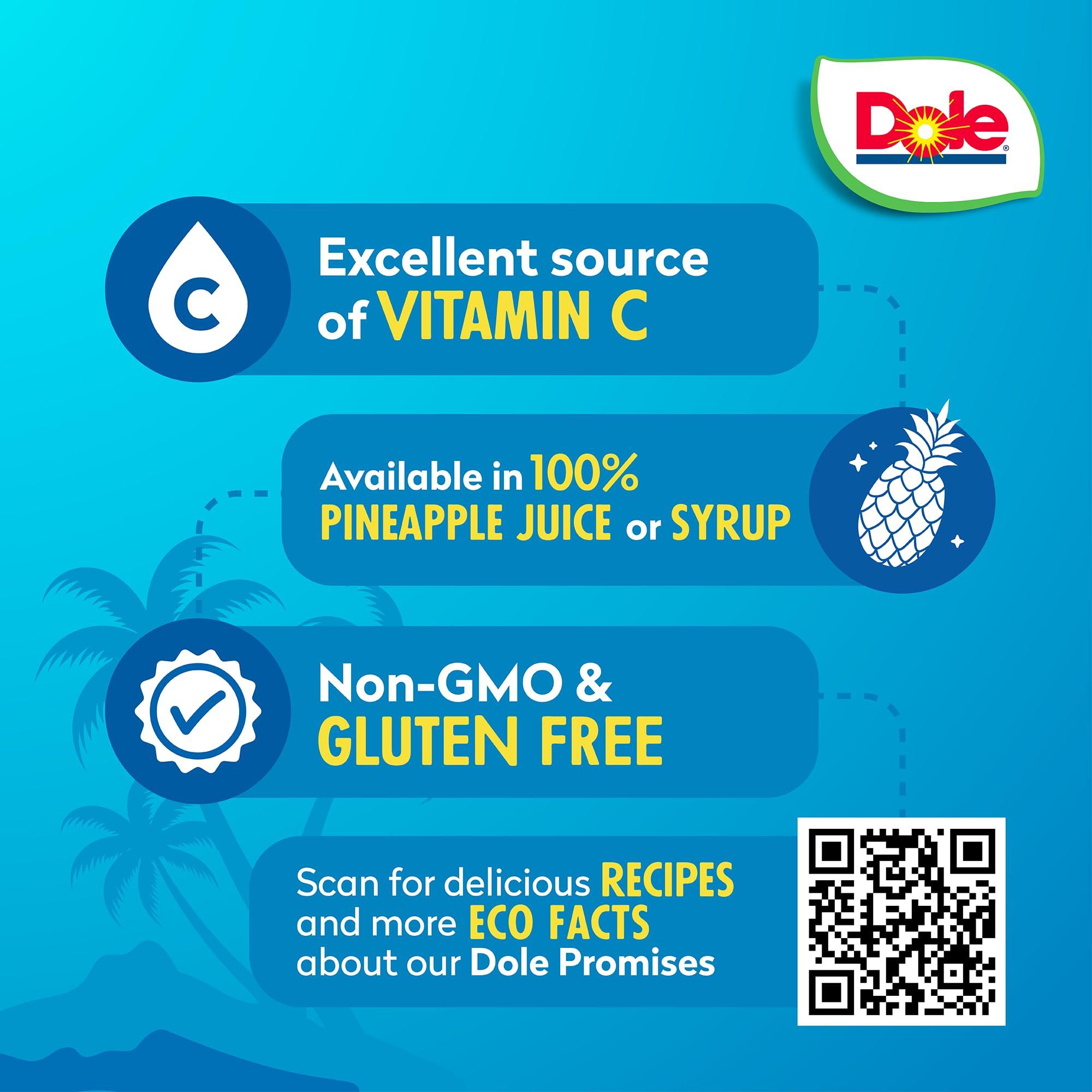 Dole Dole Pineapple Slices in Heavy Syrup - Dole Canned Fruit - Rich Source of Vitamin C - 8.25 oz Cans - 12 Pack