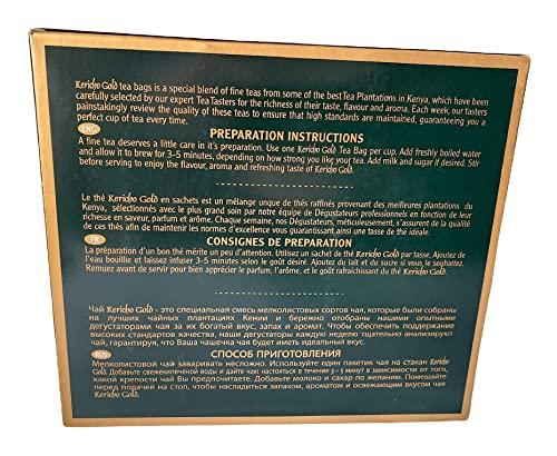 JACKIELYNA Finest Kenyan Kericho Gold Foil Enveloped Tea Bags (Kenya) - 200gms /100 tea bags