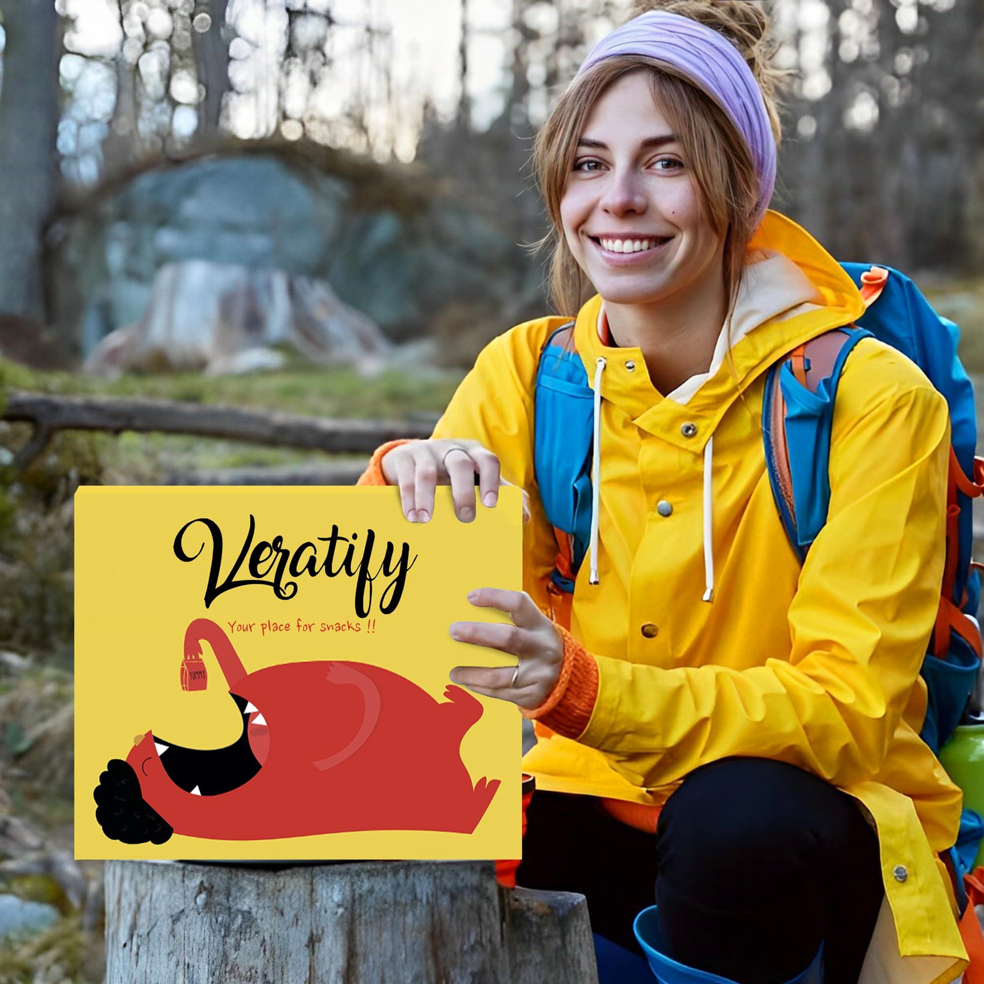 Veratify Veratify - Healthy Mixed Snack Box & Snacks Gift Variety Basket - Perfect for Men, Women, Adults, Office, School, College, Work - Variety Assortment Gift Basket - (Gift Care Package 66 Count)