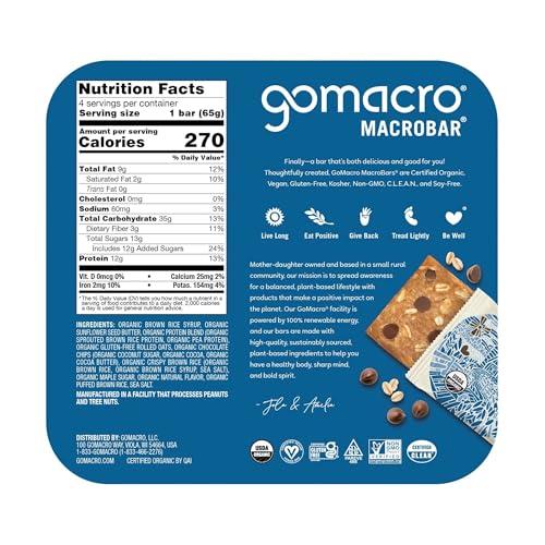 GoMacro GoMacro Organic Oatmeal Chocolate Chip Bars, 2.3 OZ