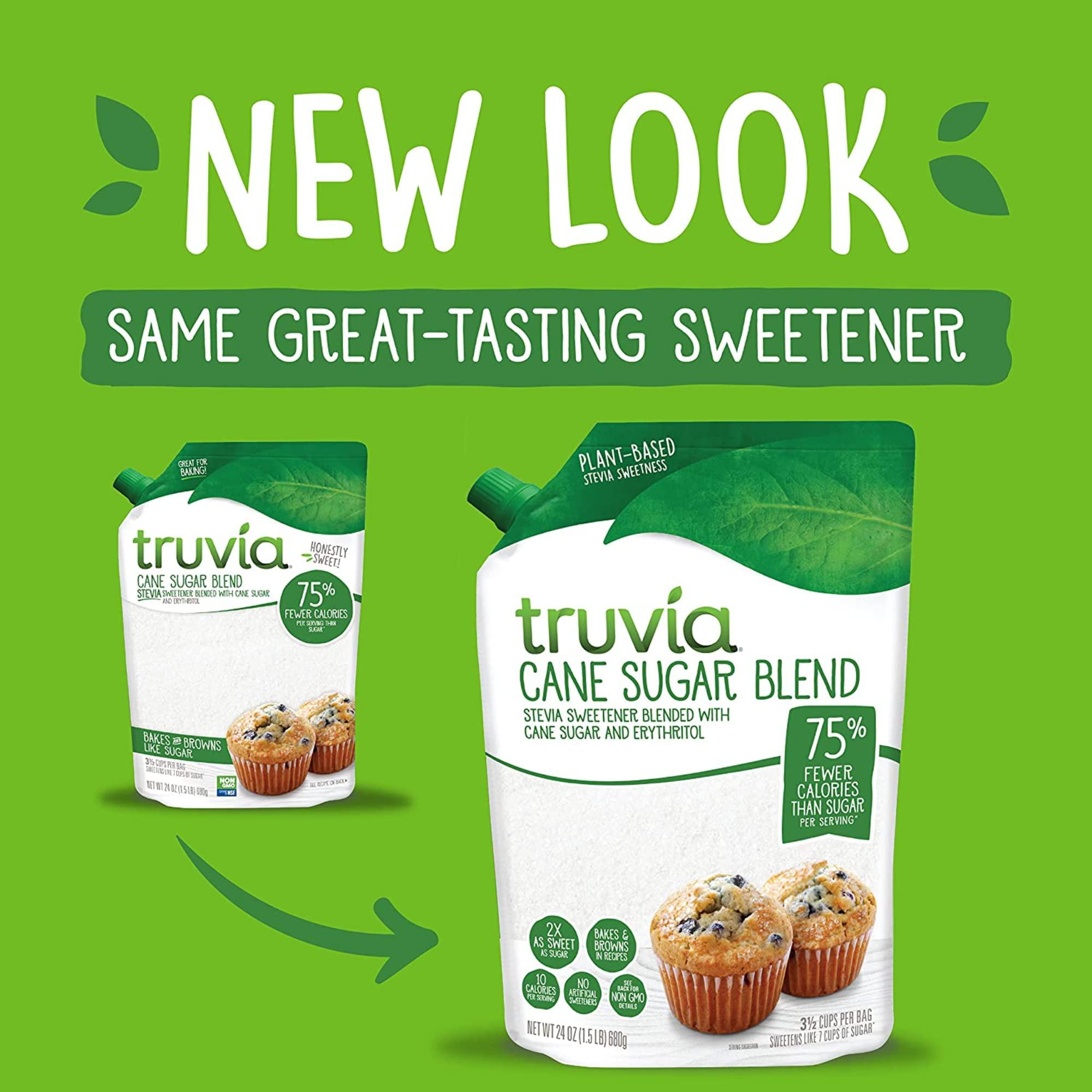 Truvia Truvia Sweetener Baking Blend, Now Called \"Cane Sugar Blend\" 2 Pack, 1.5 LBS each