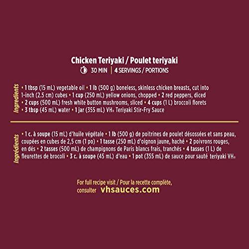 VH VH Teriyaki Stir-Fry Sauce, 355ml/12oz, 12 Count, {Imported from Canada}