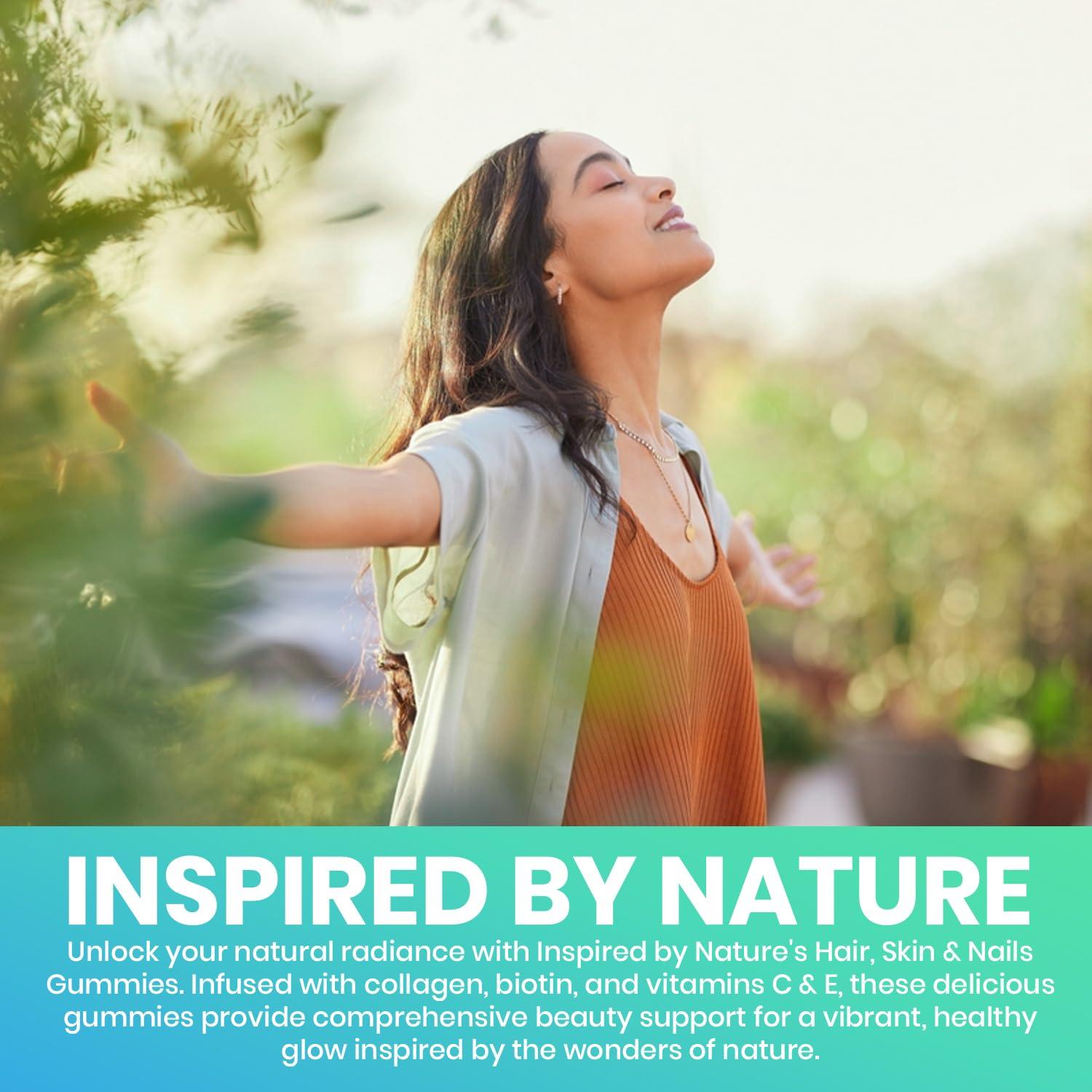 EchoHeals CEUTICALS EchoHeals CEUTICALS Hair, Skin & Nail Gummies | Biotin Collagen Vitamin C & E Supplement | 3000mcg Biotin | Raspberry Flavored | 60 Gummies