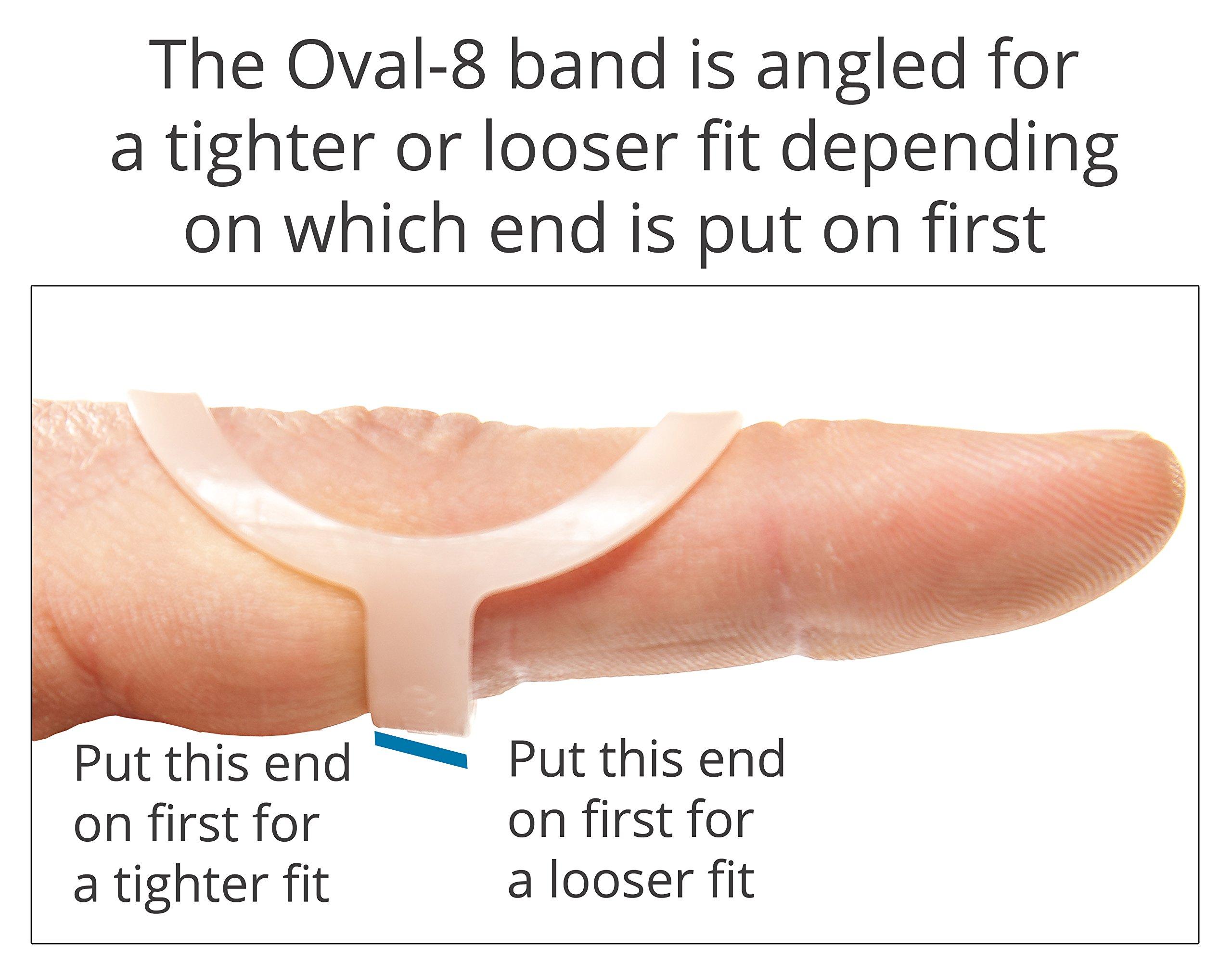3-Point Products 3-Point Products Oval-8 Finger Splints, Support and Protection for Arthritis, Trigger Finger or Thumb, and Other Finger Conditions Size 8 (Pack of 5)