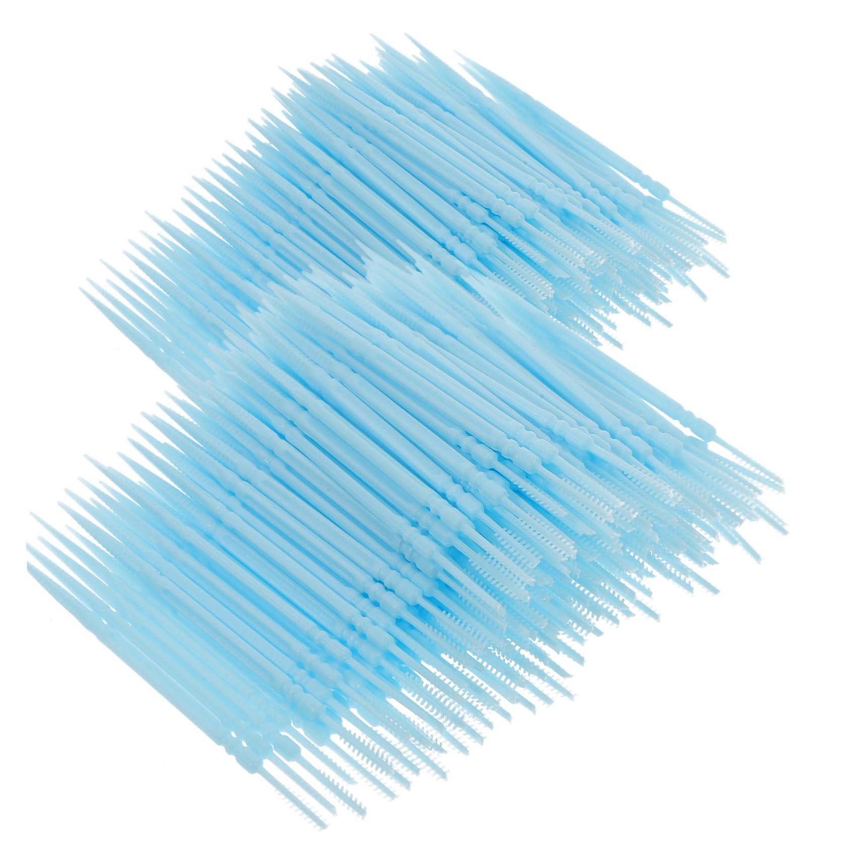 Healvian Healvian 1100pcs Brush Picks Brushless Toothpicks Dual Ended Tooth Pick Gumballs Toothpick Floss Tooth Floss Cleaning Gadgets for Teeth Toothpick Brush Toothbrush Boy Toothpicks White