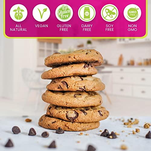 SWEET LUV Keto Sugar Free Chocolate Chips - Stevia Sweetened, 1g Net Carb, 80% Cocoa - Gluten & Dairy Free Vegan Non-GMO Low Carb Paleo Friendly Dark Mini Chocolate Chips For Baking 9 oz (1 Pack)