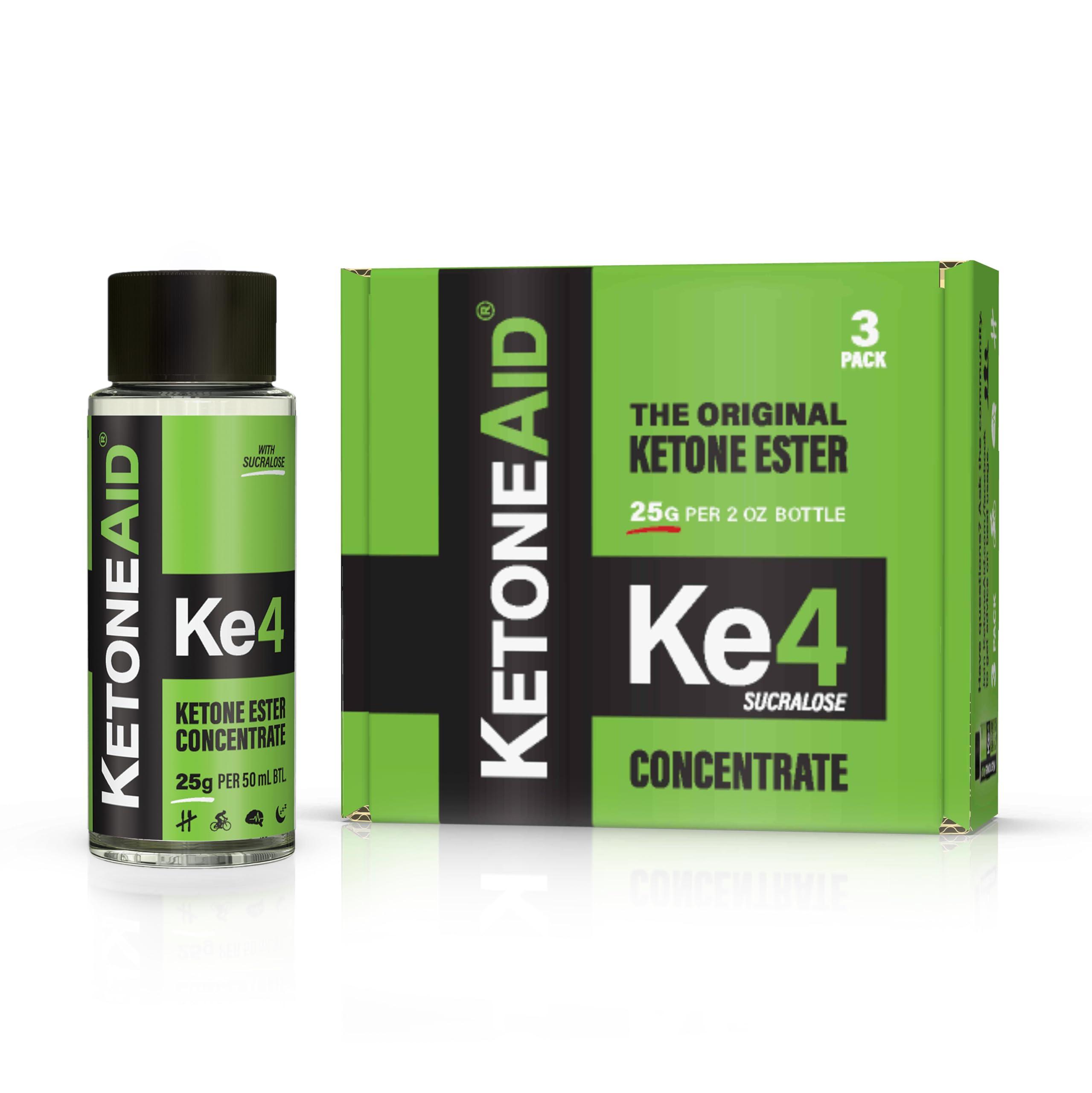 KetoneAid KetoneAid Ke4 Pro with Sucralose | Ketone Ester Drink | 10 Servings Per Bottle
