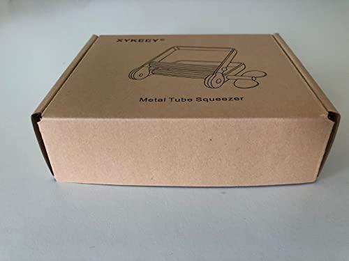 XYKEEY Toothpaste Squeezer, Metal Toothpaste Tube Squeezer Paint Tube Wringer for Artist, Hair Salon, Painter (Black)