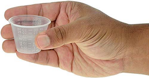Perfect Stix [500 Count - 1 oz.] Perfect Stix Disposable Graduated Plastic Medicine Cups - Dosage Measure -For Mixed Pills, Medication Measuring, Resin Mixing, Mouthwash