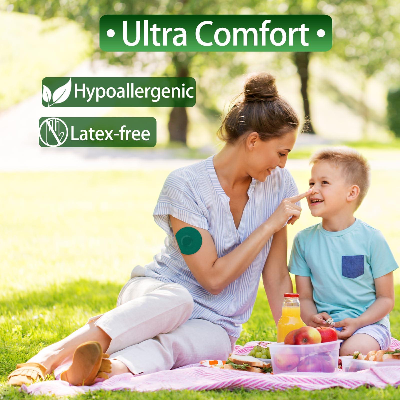 funpatch funpatch 20Pack Libre 2 Sensor Covers, Freestyle Waterproof Libre 2 Adhesive Patches Flexible CGM Tape Non-Glue Central Full Cover Hypoallergenic & Latex-Free Long-Lasting for 14 Days, Sapphire