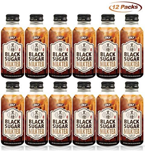 OKF OKF Black Sugar Milk Tea, Boba' s Perfect Partner. 13.19 Fluid Ounce (Black Tea, 12 Pack)