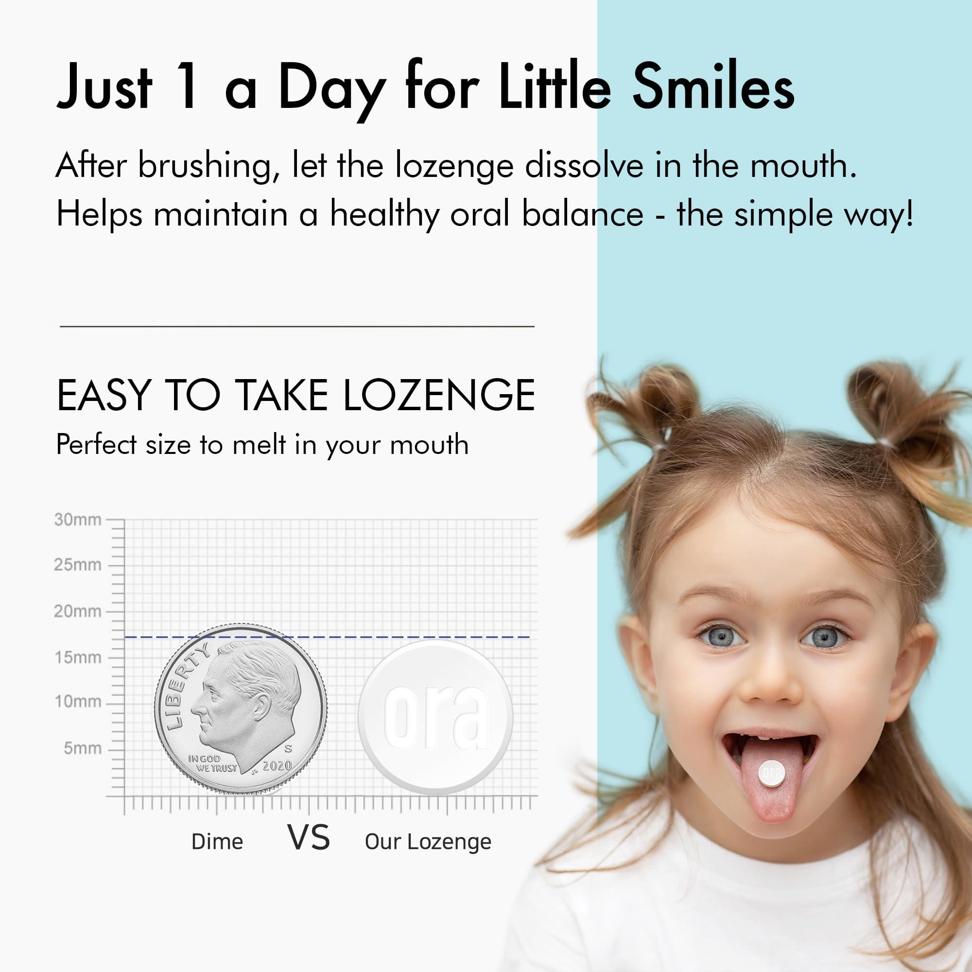 OraTicx OraTicx Kids Dental Probiotics for Anti-Cavity + Healthy Teeth and Gums, 8 Billion CFU Probiotics for Oral Health, Sugar Free Yogurt Flavor 1-Pack