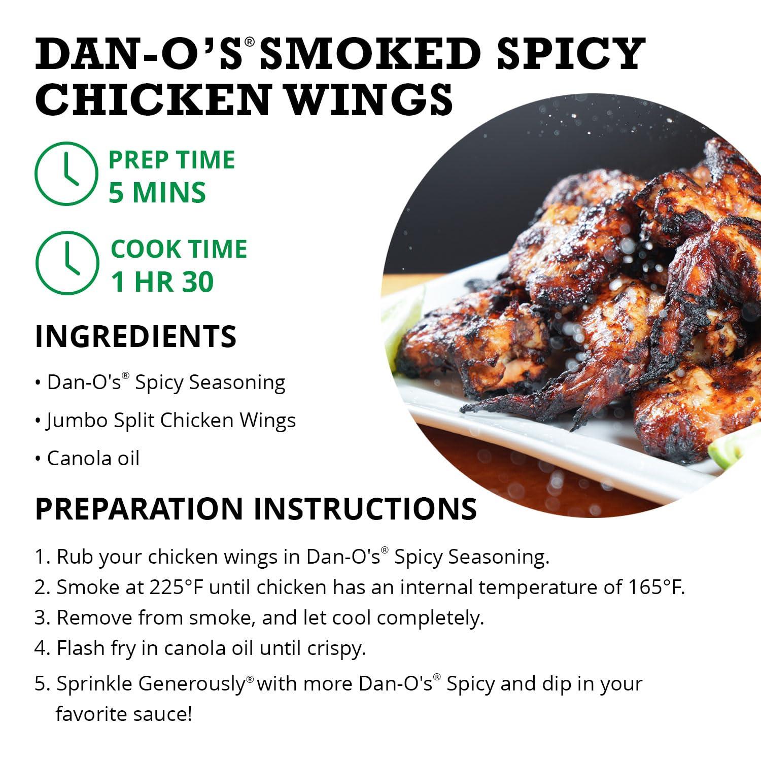 Dan-O\'s Dan-O\'s Spicy Seasoning - Great on Chicken, Meats, Veggies - All-Purpose, All-natural, Sugar Free, Zero Calorie, Savory Seasoning for Cooking Anything, Marinade, Rub, Gumbo - X-Small bottle (2.5 oz)