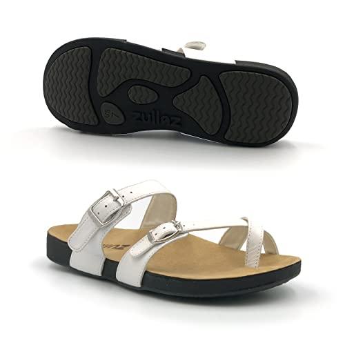 Zullaz Zullaz- Heidi Orthotic Sandals for Women, Stylish everyday footwear with Biomechanical Arch Support and toe strap