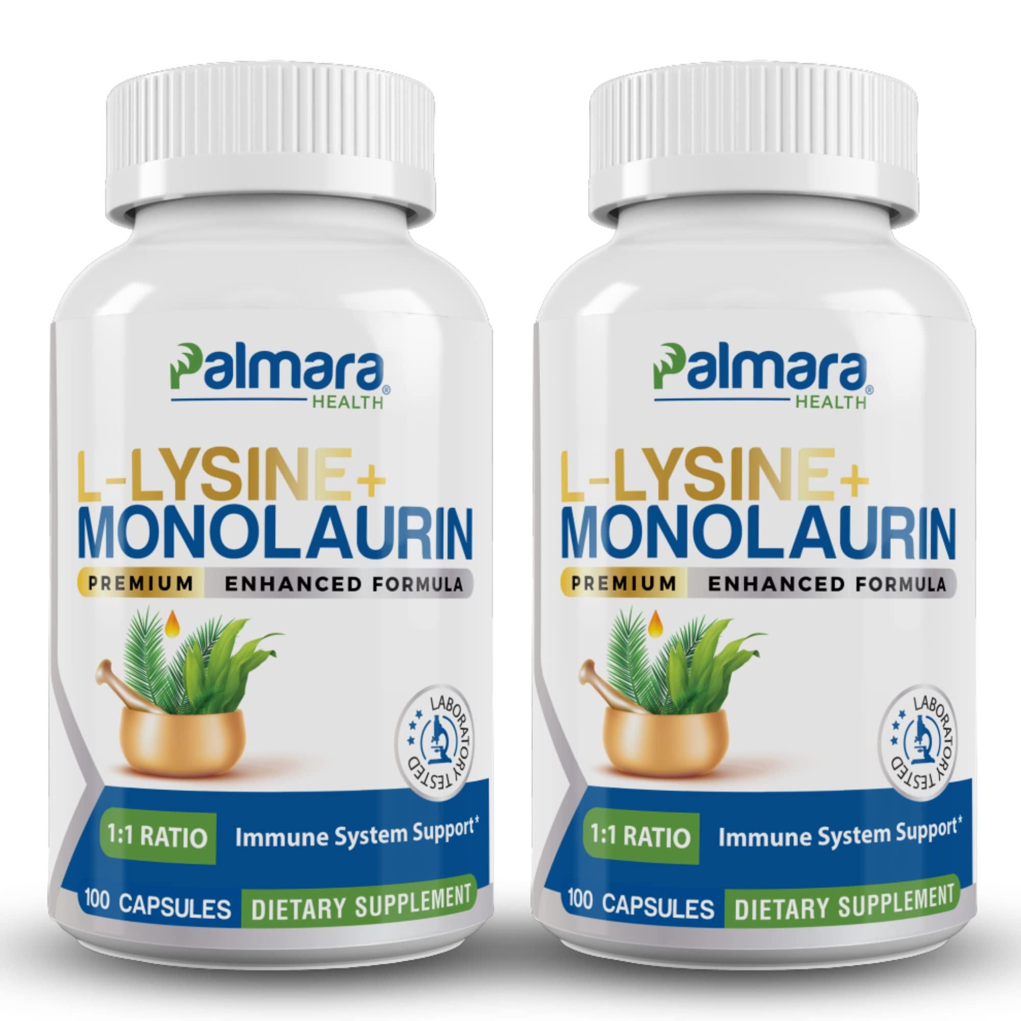 Palmara Health Palmara Health L-Lysine + Monolaurin 600mg 1:1 Ratio (2)