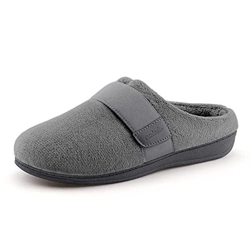 BCSTUDIO BCSTUDIO Womens Orthotic Slippers with Arch Support Orthopedic Adjustable Ladies ShoesGrey 9