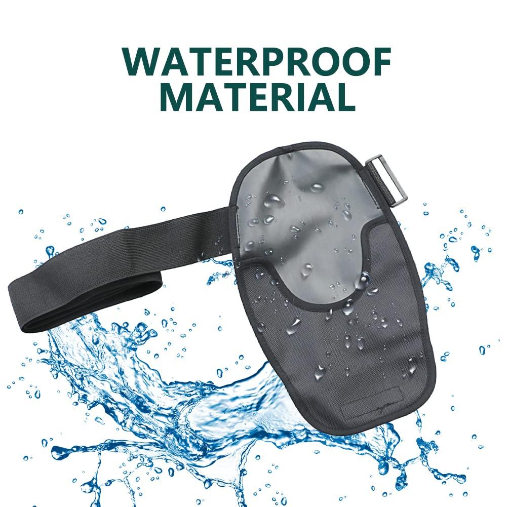 homfanseec homfanseec Ostomy Bag Covers Waterproof Colostomy Bag Covers with Adjustable Elastic Fixation Band, Universal Stoma Pouch Cover for ileostomy Ostomy Supplies for Women Men(Black)