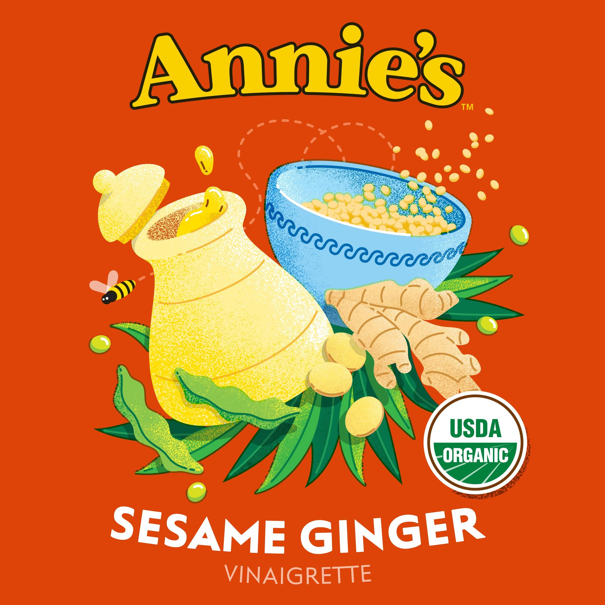 Annie's Homegrown Annie\'s Organic Sesame Ginger Vinaigrette Salad Dressing, 8 oz.