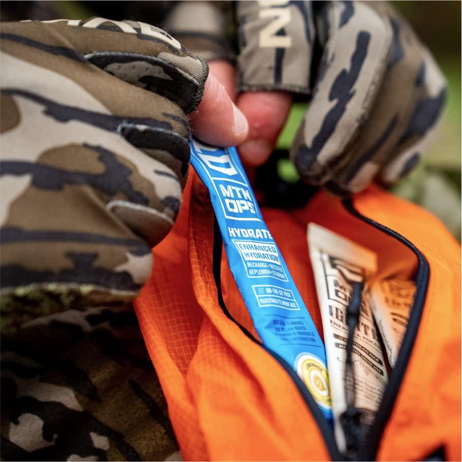 MTN OPS MTN OPS Hydrate Electrolytes Powder Drink Mix, 20 Single Serving On-The-Go Electrolyte Packs with Over 1000mg of Electrolytes per Serving, Lemonade